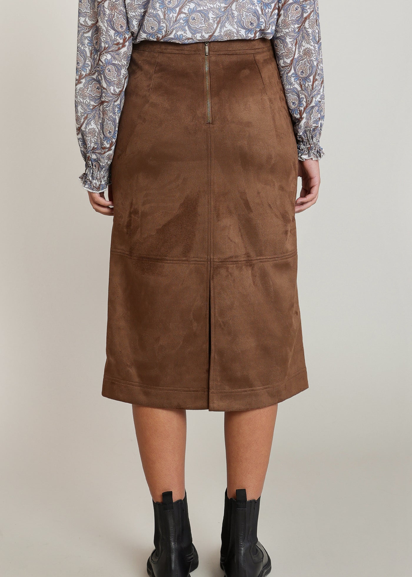 Suede Midi Skirt (Dex)