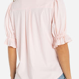 Elbow Puff Sleeve Snap Front Shirt (Liverpool)