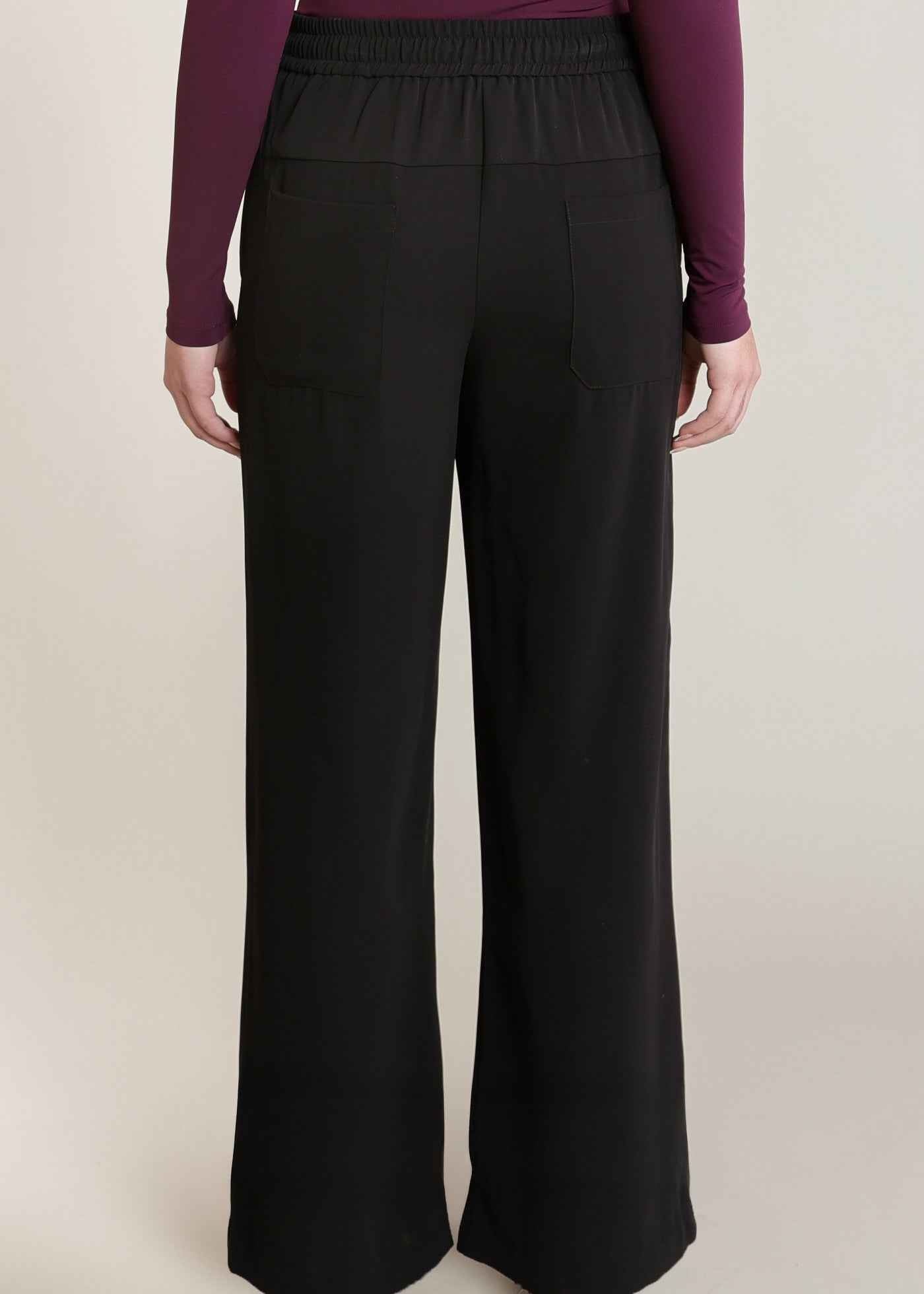 Satin Block Wide Leg Pant (Dex)