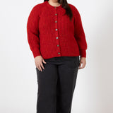 Crewneck Textured Cardigan (Plus) (Dex)