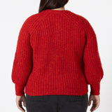 Crewneck Textured Cardigan (Plus) (Dex)