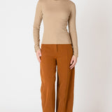 Ribbed Mock Neck Top (Dex)