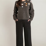 Embroidered Floral Sweater (Dex)