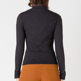 Ribbed Mock Neck Top (Dex)
