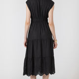 Little Black Eyelet Midi Dress (Dex)