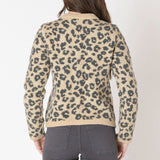 Crewneck Patterned Cardigan (Plus)(Dex)