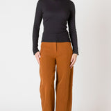 Ribbed Mock Neck Top (Dex)