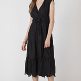 Little Black Eyelet Midi Dress (Dex)