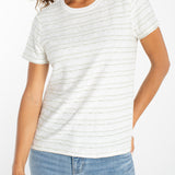 Short Sleeve Crew Neck Knit Tee w/ Rib Trim (Liverpool)