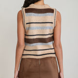 Striped Sweater Vest (Dex)