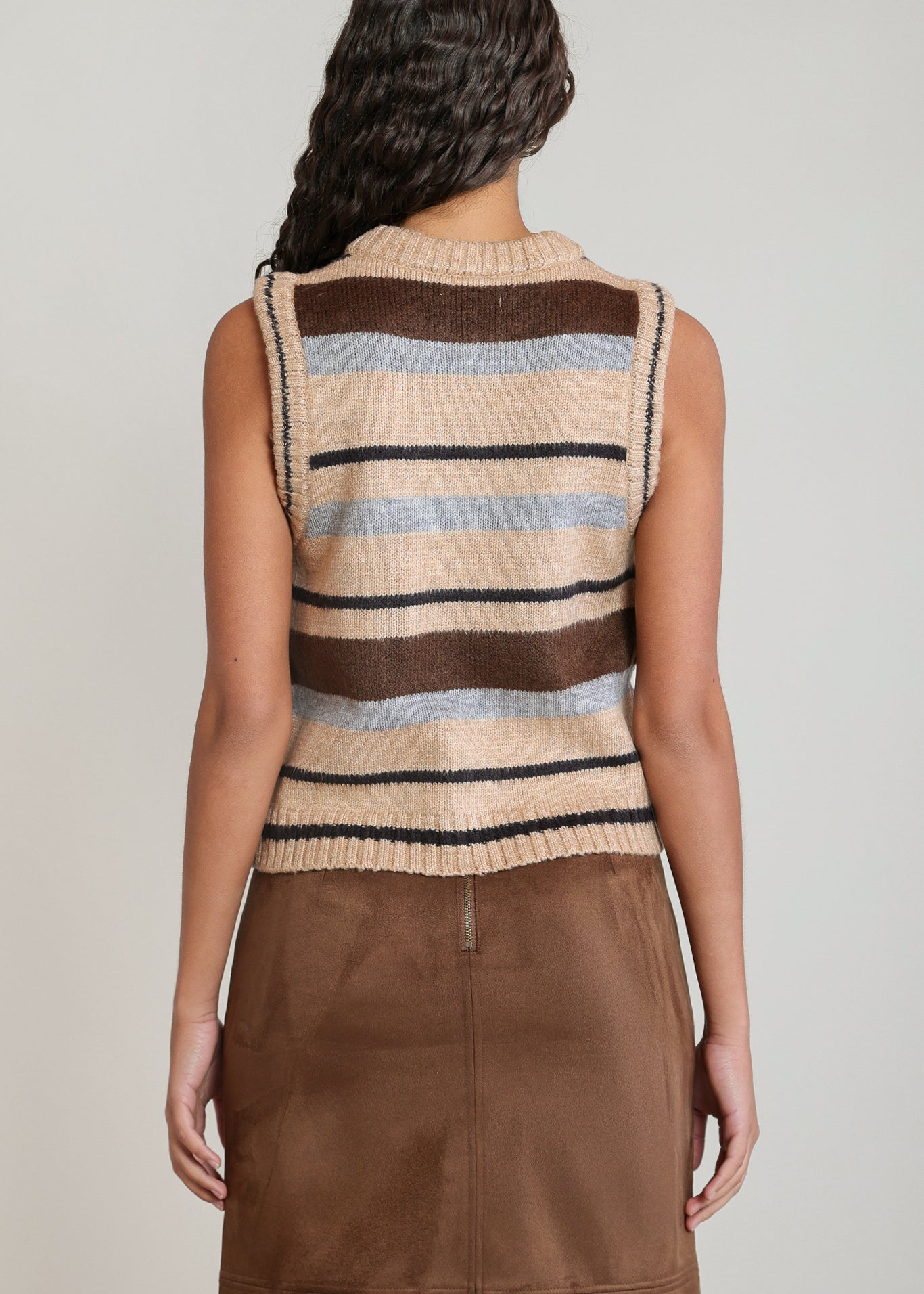 Striped Sweater Vest (Dex)