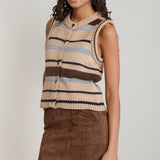 Striped Sweater Vest (Dex)