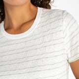 Short Sleeve Crew Neck Knit Tee w/ Rib Trim (Liverpool)