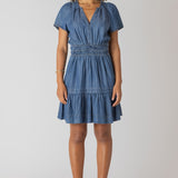 Smocked Waist Tiered Mini Dress (Dex)