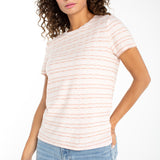 Short Sleeve Crew Neck Knit Tee w/ Rib Trim (Liverpool)