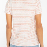 Short Sleeve Crew Neck Knit Tee w/ Rib Trim (Liverpool)