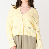 Open Stitch Cropped Cardigan (Dex)