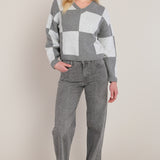V Neck Colorblock Sweater (Dex)