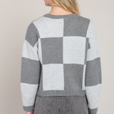 V Neck Colorblock Sweater (Dex)