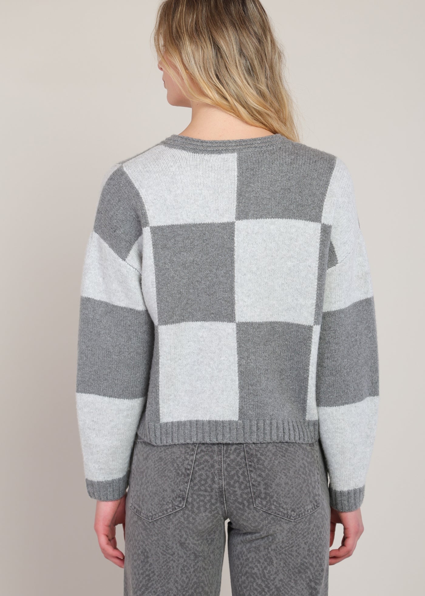 V Neck Colorblock Sweater (Dex)