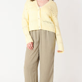 Open Stitch Cropped Cardigan (Dex)