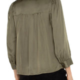 V Neck Pleated Blouse (Liverpool)