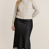 Polkadot Cardigan Sweater (Plus) (Dex)