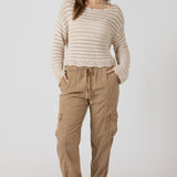 Scalloped Hem Open Stitch Sweater (Dex)