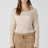 Scalloped Hem Open Stitch Sweater (Dex)