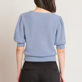 Puffy Sleeve Sweater Top (Dex)