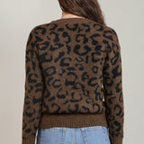 Leopard V Neck Sweater (Dex)