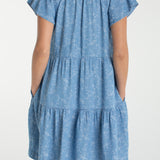 Tiered Flutter Sleeve Dress (Liverpool)