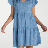 Tiered Flutter Sleeve Dress (Liverpool)