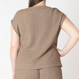 Drop Shoulder Textured Top (Dex) (Plus)