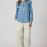 Embroidered Button Front Shirt (Dex)