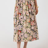 Smocked Waist Midi Skirt (Dex)