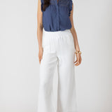 Lace Insert Button Front Blouse (Dex)