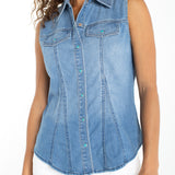 Sleeveless Slim Shirt (Liverpool)