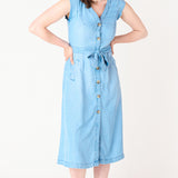 Button Down Tencel Midi Dress (Dex)