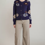 Floral Soft Cardigan Sweater (Dex)