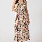 Smocked Waist Midi Skirt (Dex)