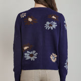 Floral Soft Cardigan Sweater (Dex)