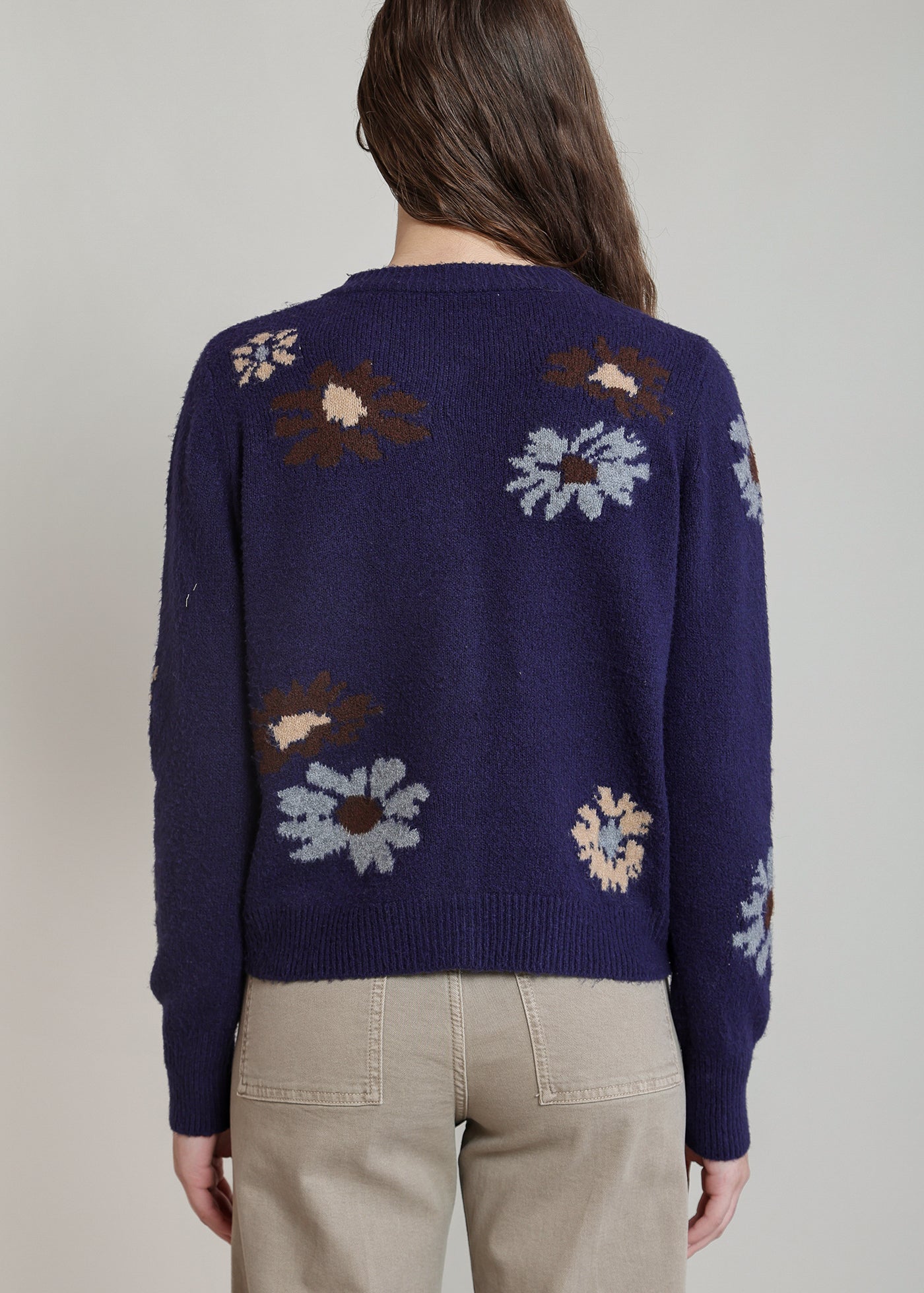 Floral Soft Cardigan Sweater (Dex)