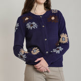 Floral Soft Cardigan Sweater (Dex)
