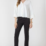 Cuffed Button Front Blouse (Dex)