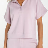 Half Zip Popover Top (Liverpool)