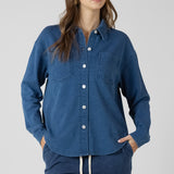 Washed Knit Button Down Shirt (Dex)