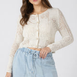 Pointelle Knit Cardigan (Plus) (Dex)