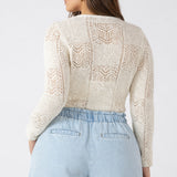 Pointelle Knit Cardigan (Plus) (Dex)