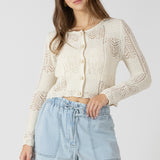 Pointelle Knit Cardigan (Dex)